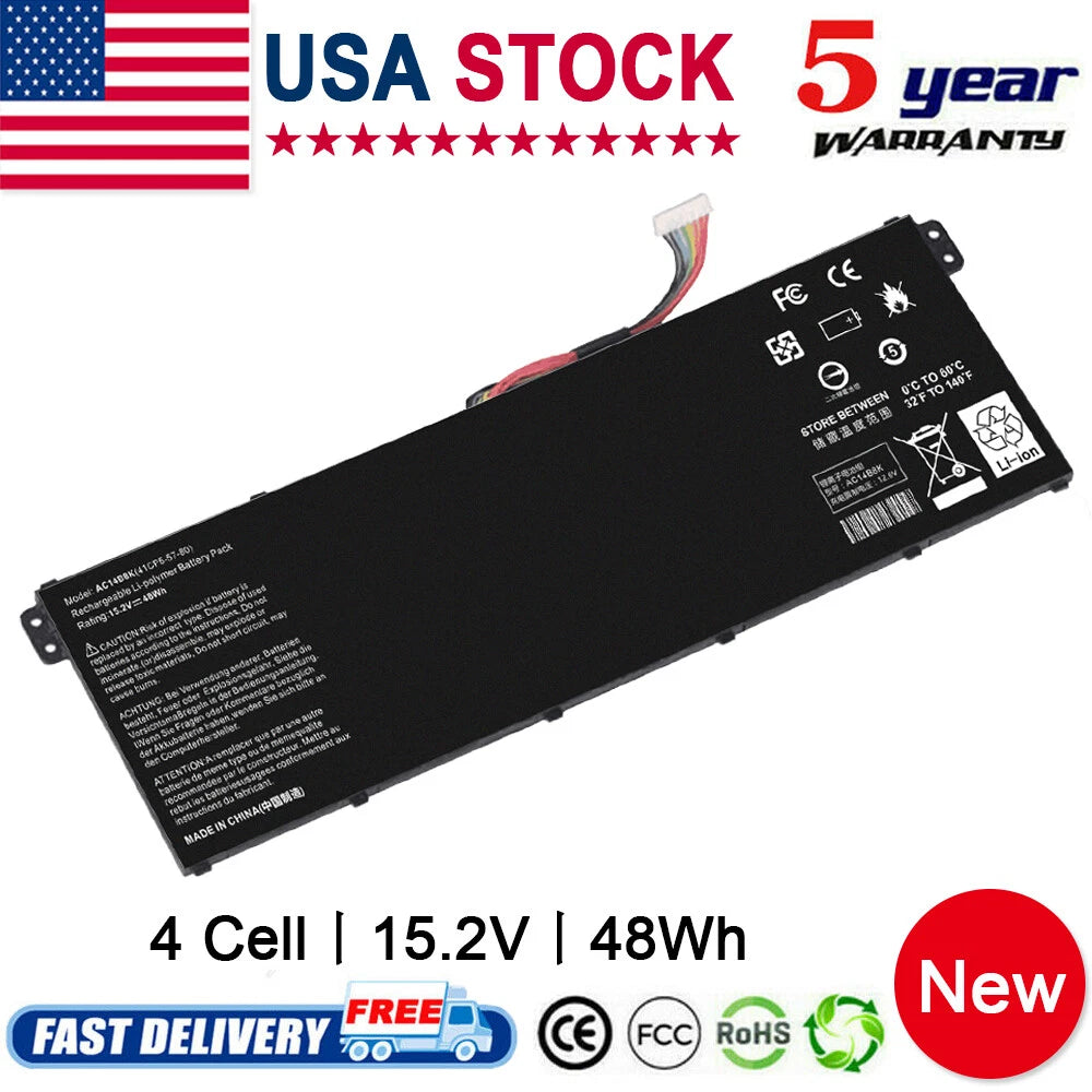 AC14B8K Laptop Battery for Acer Chromebook CB5-311 CB3-531 CB5-571 4ICP5/57/80