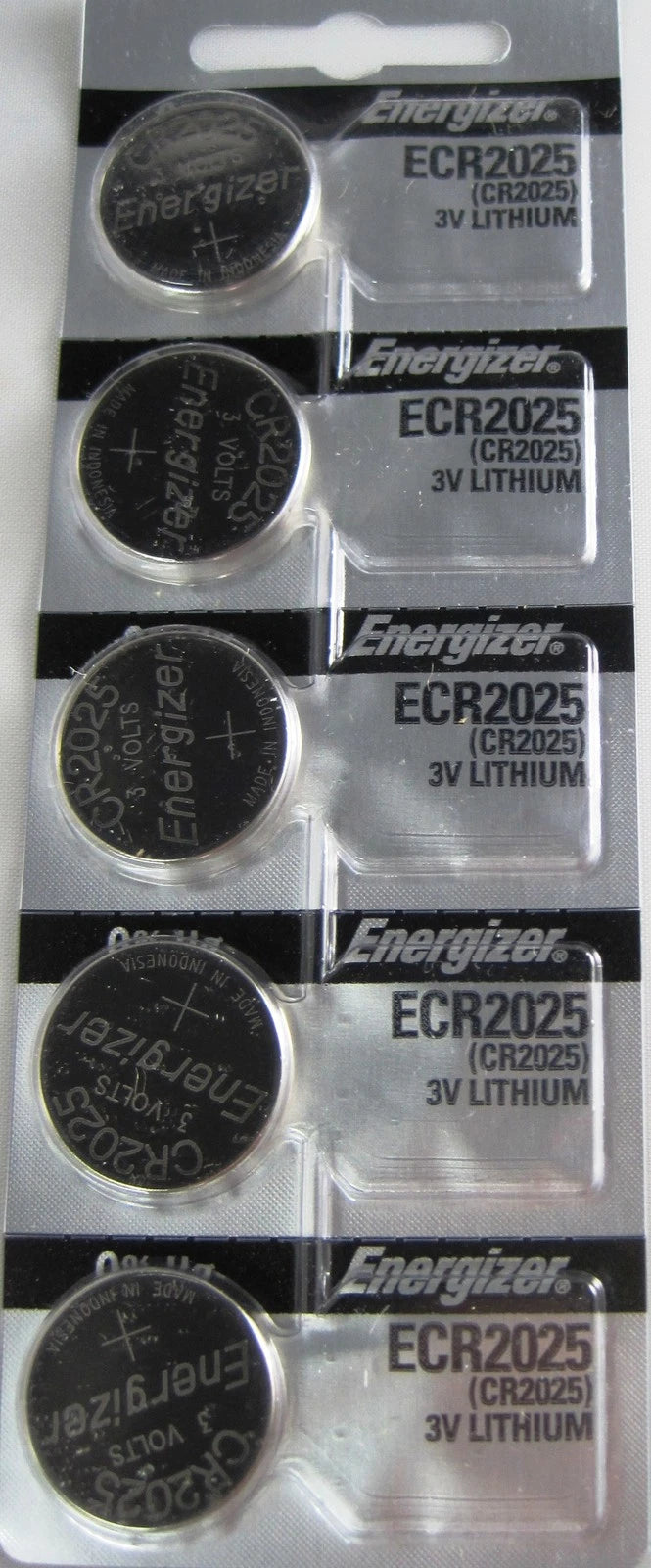 5 x CR2025 2025 Energizer Batteries