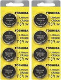 8 Toshiba CR2430 2430 3 Volt Lithium Coin 3V Batteries