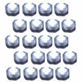 20 Pack White Submersible Waterproof Underwater Battery LED Tea Light Wedding