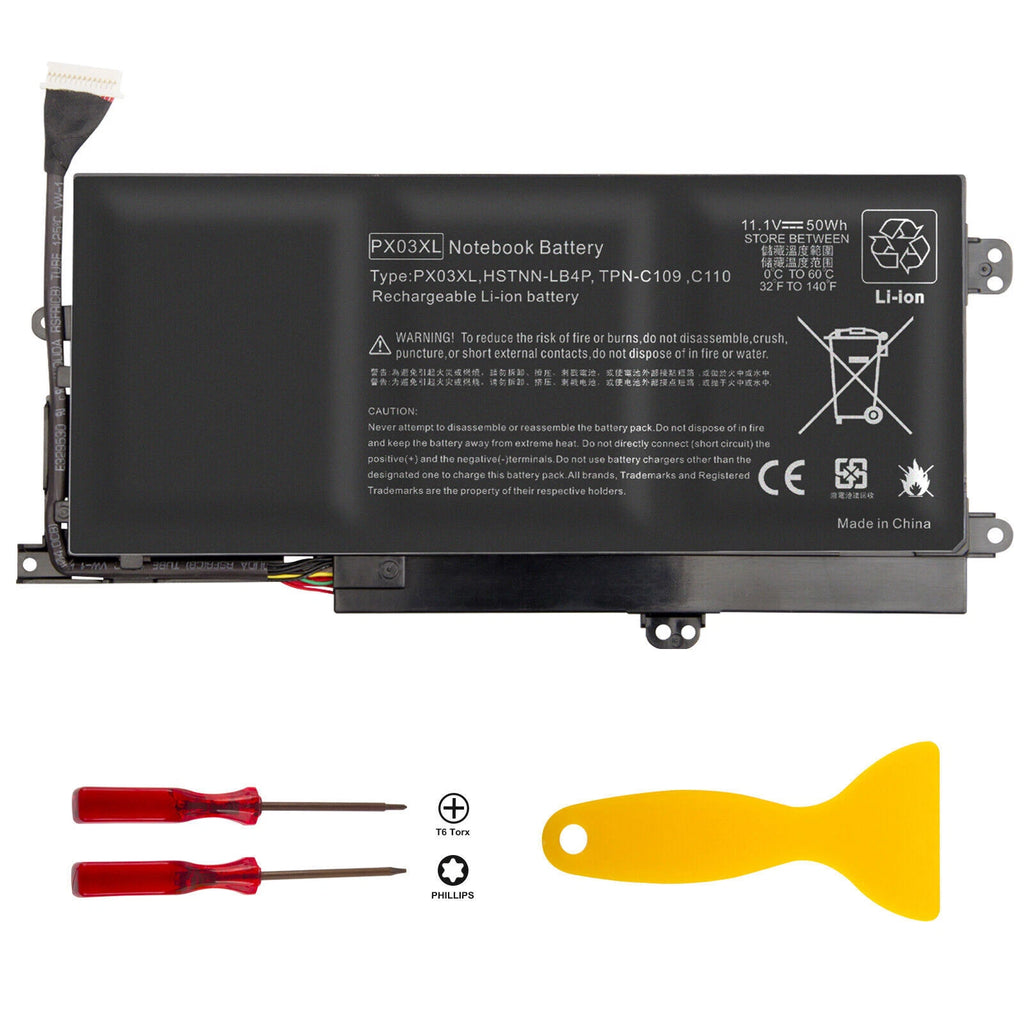 ?PX03XL Battery For HP Envy 14 14-K010US 14-K027CL Sleekbook 715050-001 TPN-C111