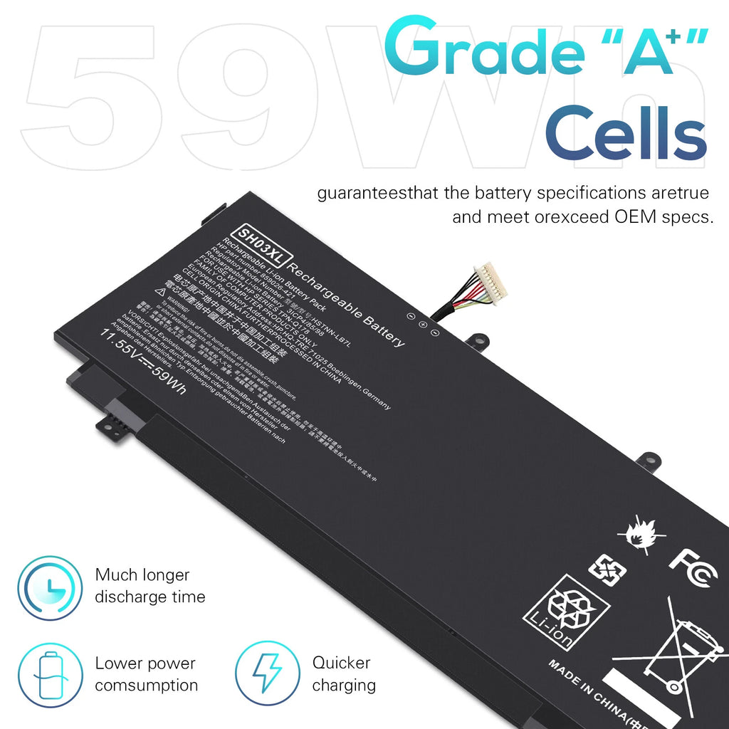 Battery SH03XL for HP Spectre X360 13 w023dx 13-w000 859026-421 859356-855 US