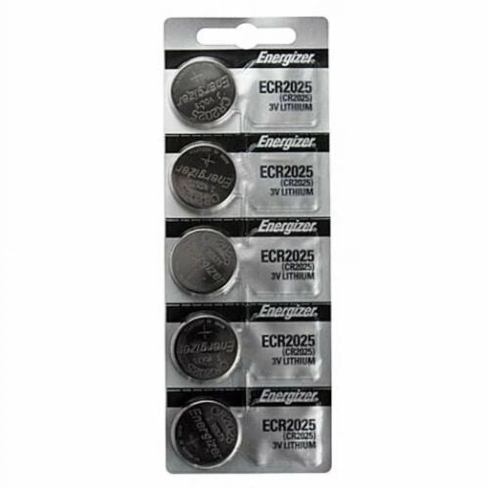 2 X CR2025 Energizer Lithium Batteries (1 pack of 5)