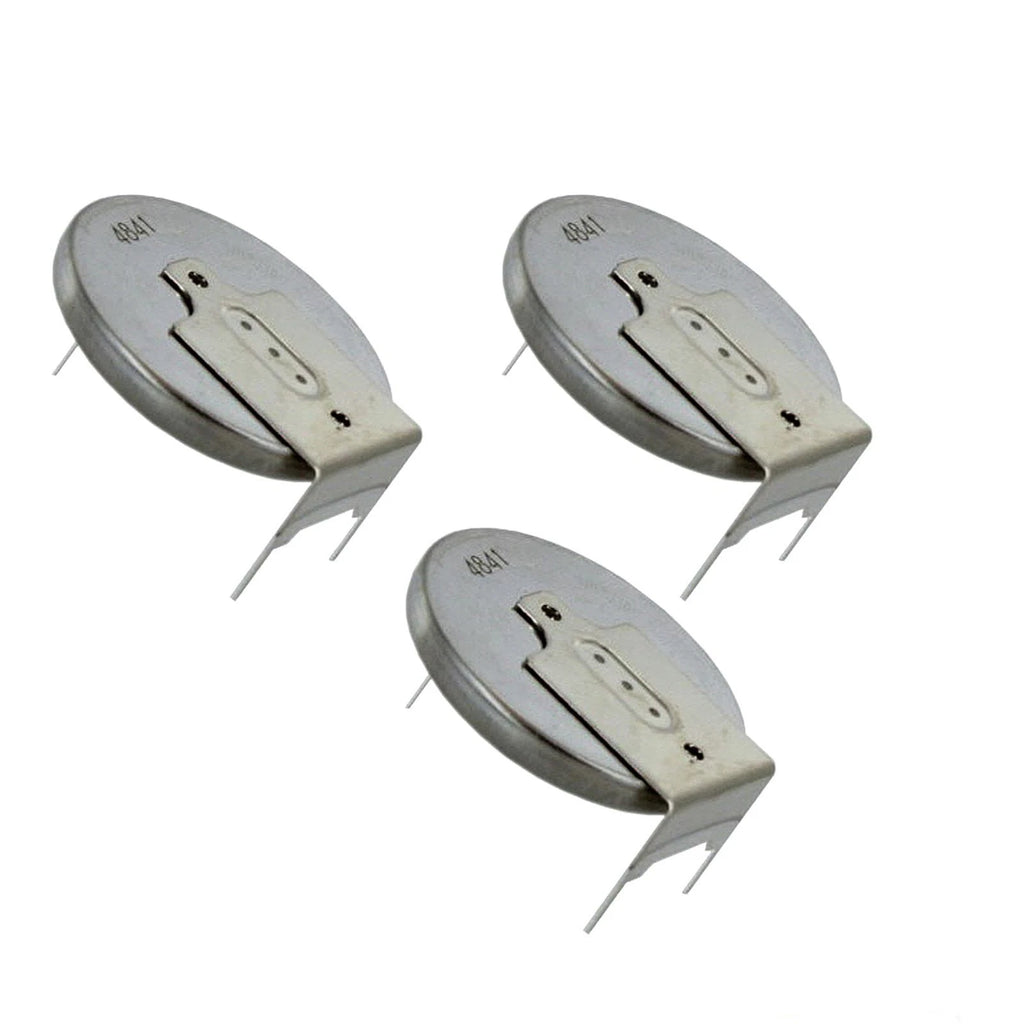 3x CR-2032/GUN 3V Lithium Coin Battery Horz 3 Pins Tab RTC PC CMOS