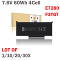 ??LOT 1-30x F3YGT Battery For Dell Latitude 12 13 14 E7280 E7480 7480 7490 DM3WC
