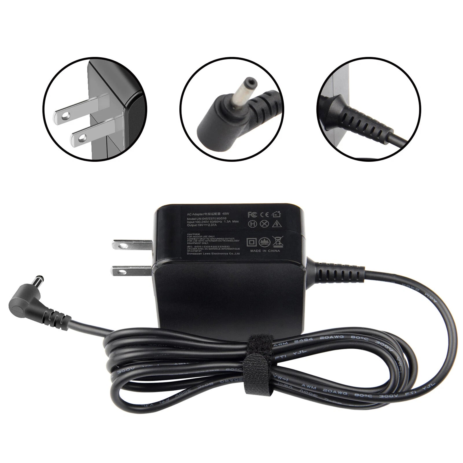 Laptop Charger ADP-65GD B AC Adapter for ASUS Vivobook Ultrabook Zenbook UX305
