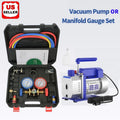 PWR Vacuum Pump 3CFM 1/4HP Air Vacuum Pump HVAC AC Air R134A Manifold Gauge Set