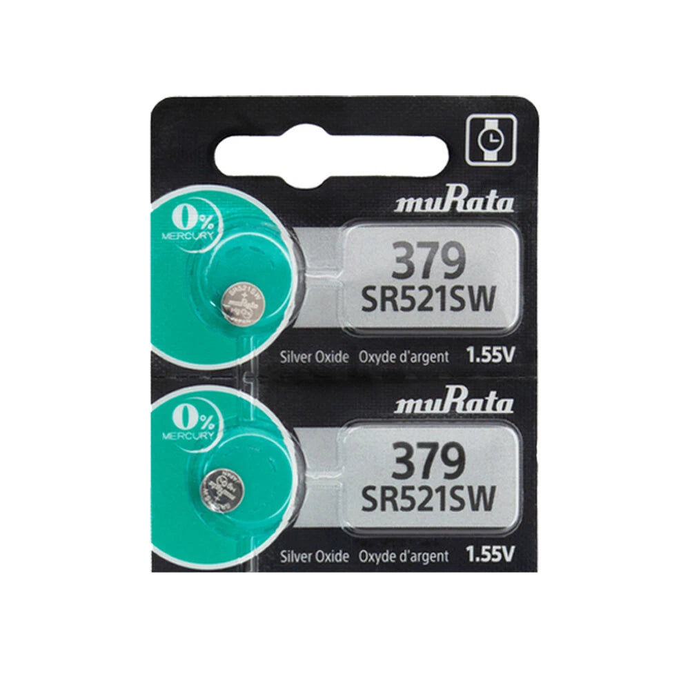 4 Murata Replaces Sony Silver Oxide SR521SW SR521W SR521 1.55 Watch Battery