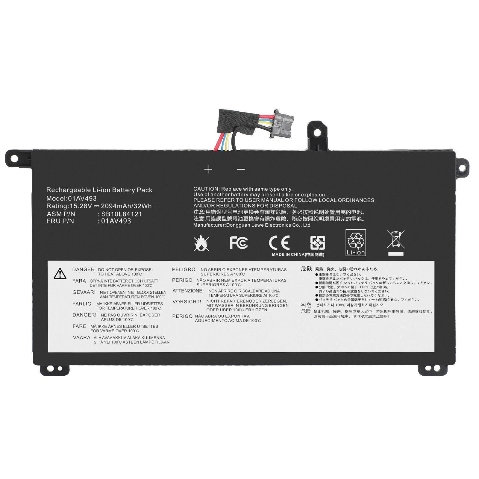 NEW 01AV493 Battery For Lenovo ThinkPad T570 T580 P51S P52S 00UR890 00UR891 32WH