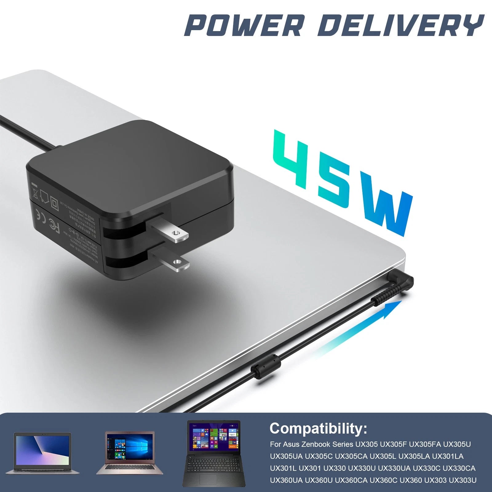 For ASUS 19V 2.37A 45W AC Adapter Charger Power Supply For AD883J20 X540S 4.0 mm