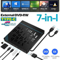 External DVD CD Drive USB 3.0 Type-C Player for PC Laptop Apple Macbook Linux OS