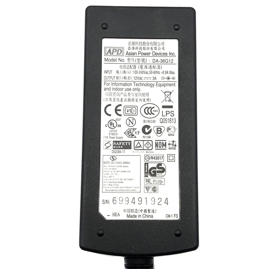 NEW Genuine APD AC Power Adapter 12V Cisco Meraki MX64 MX64W MX67 MX67C MX67W
