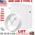 LOT 96W USB C AC Adapter Charger For MacBook Pro 16" Air 13"A2337 M1,A2166,A1932