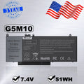 G5M10 Battery for Dell Latitude E5450 E5550 E5250 Notebook 15.6" 8V5GX 51wh 7.4V