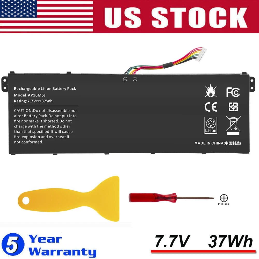 Replacement Battery For Acer Aspire 3 A314-31 A315-21 A315-31 AP16M5J 7.7V-37Wh