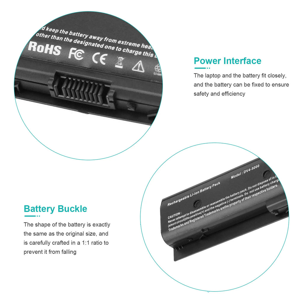?LOT MO06 MO09 Battery For HP MO09 DV4-5000 DV6 DV7 DV7t-7000 671731-001 4400mAh