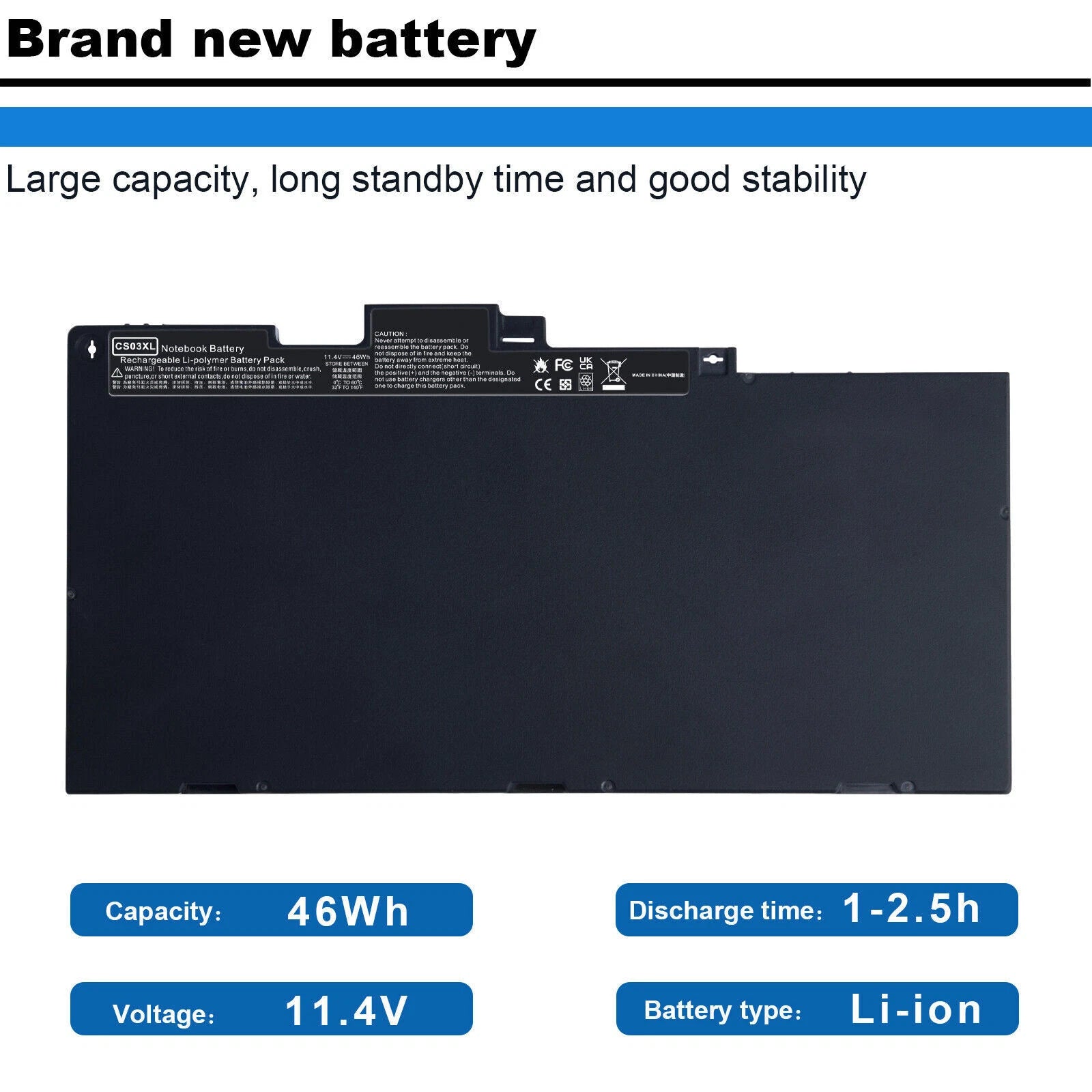 CS03XL Battery for HP Elitebook 745 840 G3 G4 854108-850 800513-001 Notebook PC
