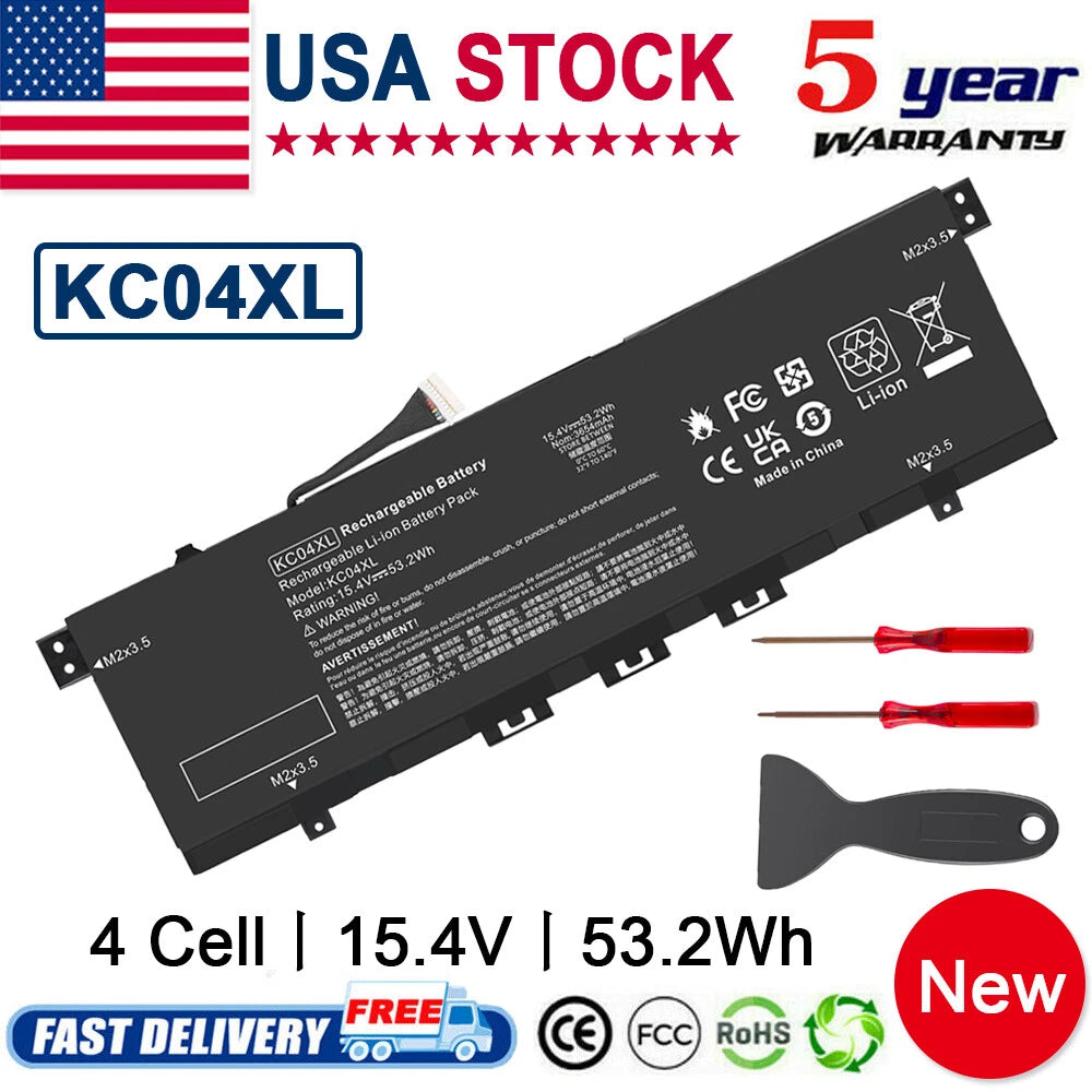 For HP Rechargeable Battery for HP Envy Laptops L08544-1C2 15.4V 53.2Wh