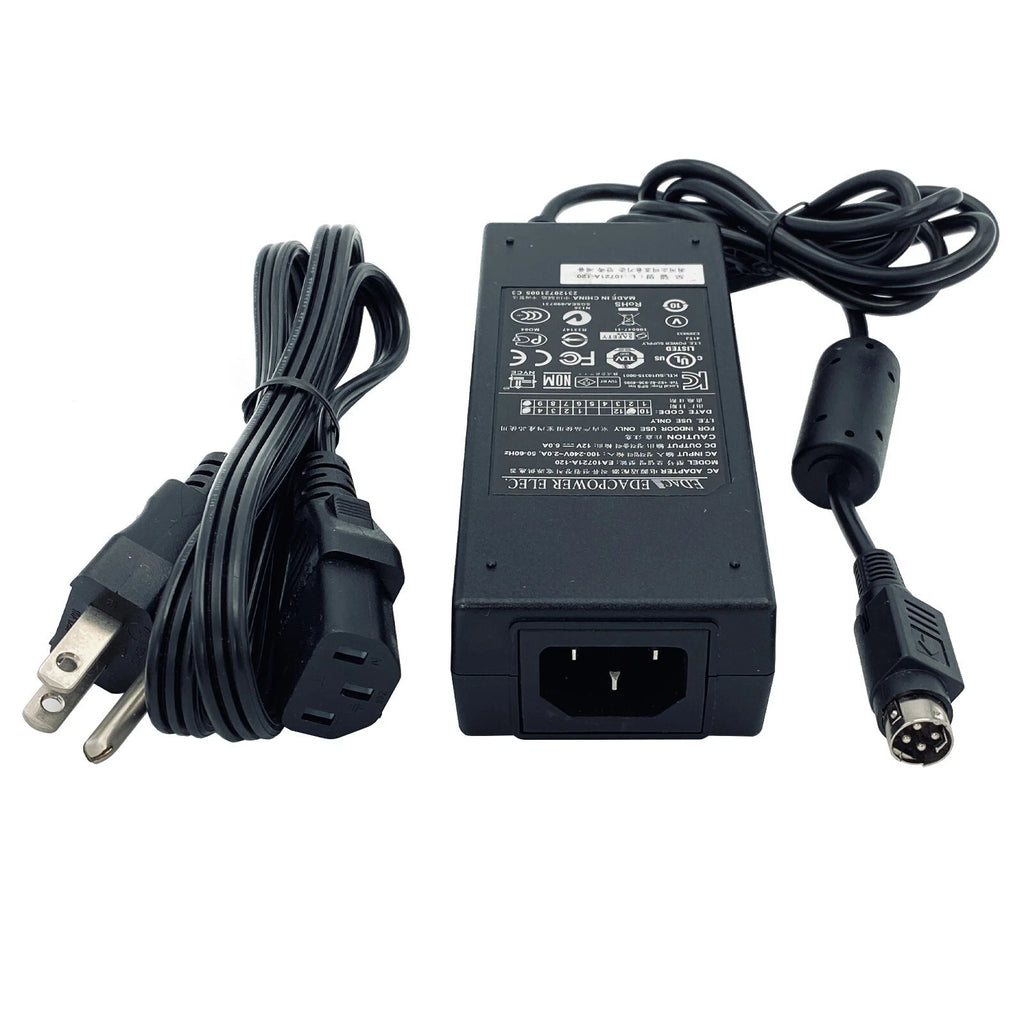 NEW Genuine Edac 12V AC Adapter EA10721A-120 Power Supply 65W Charger 4-Pin
