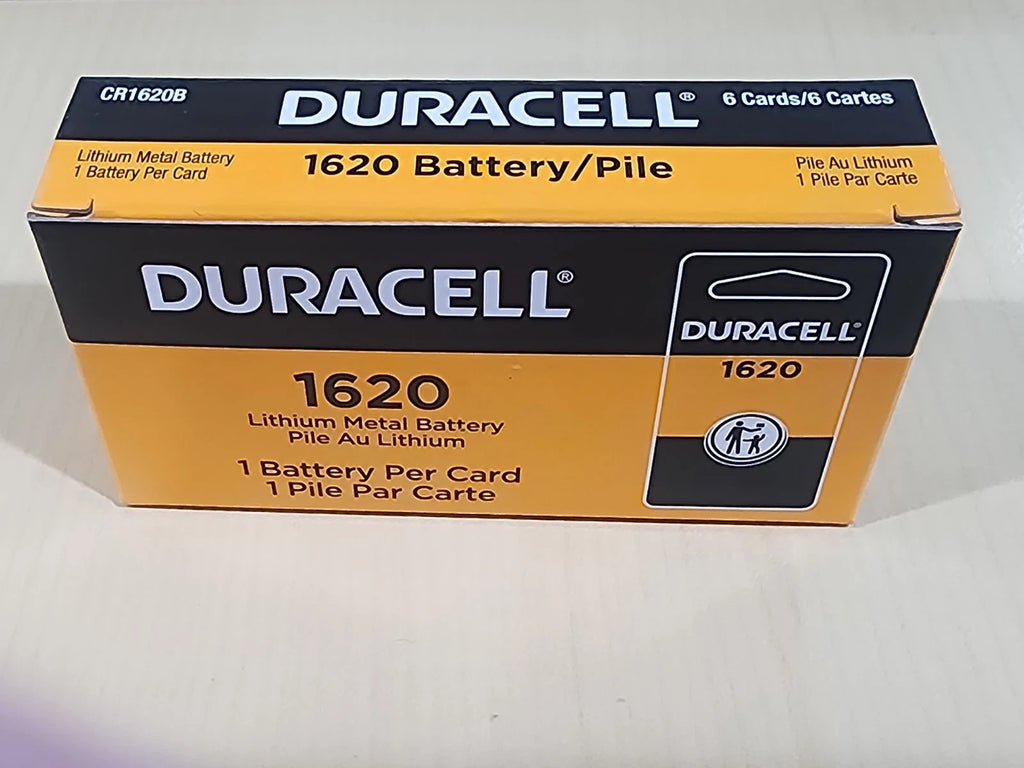 2 Pack DURACELL CR1620 ECR1620 3V Coin Cell Lithium Battery Exp. 2034