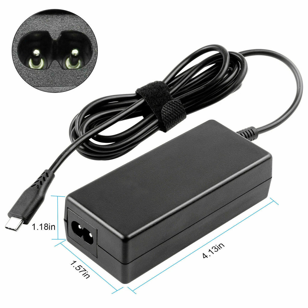 65W USB-C Laptop Adapter Charger For Dell Lenovo for Asus for Samsung Chromebook