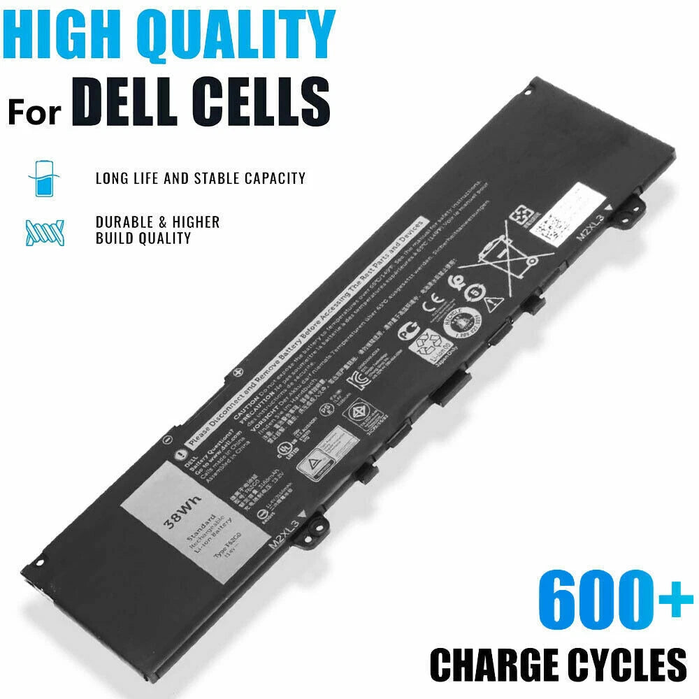 FOR DELL F62G0 Battery for Dell-Inspiron 13 5370 7370 7380 7386 7373 P83G 38Wh