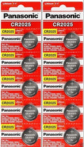 10 x Fresh PANASONIC CR 2025 CR2025 ECR2025 LITHIUM COIN CELL Battery Exp 2030