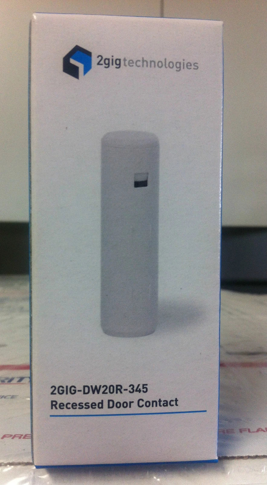 Brand New 2GIG DW20R-345 Wireless Recessed Door Contact w/ Battery