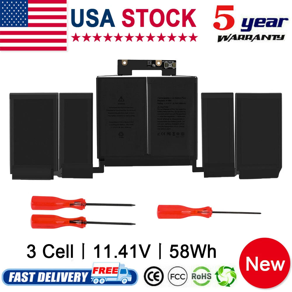 A1989 A1964 Battery for MacBook Pro 13" A1989 Mid 2018 2019 A2251 2020 EMC 3214
