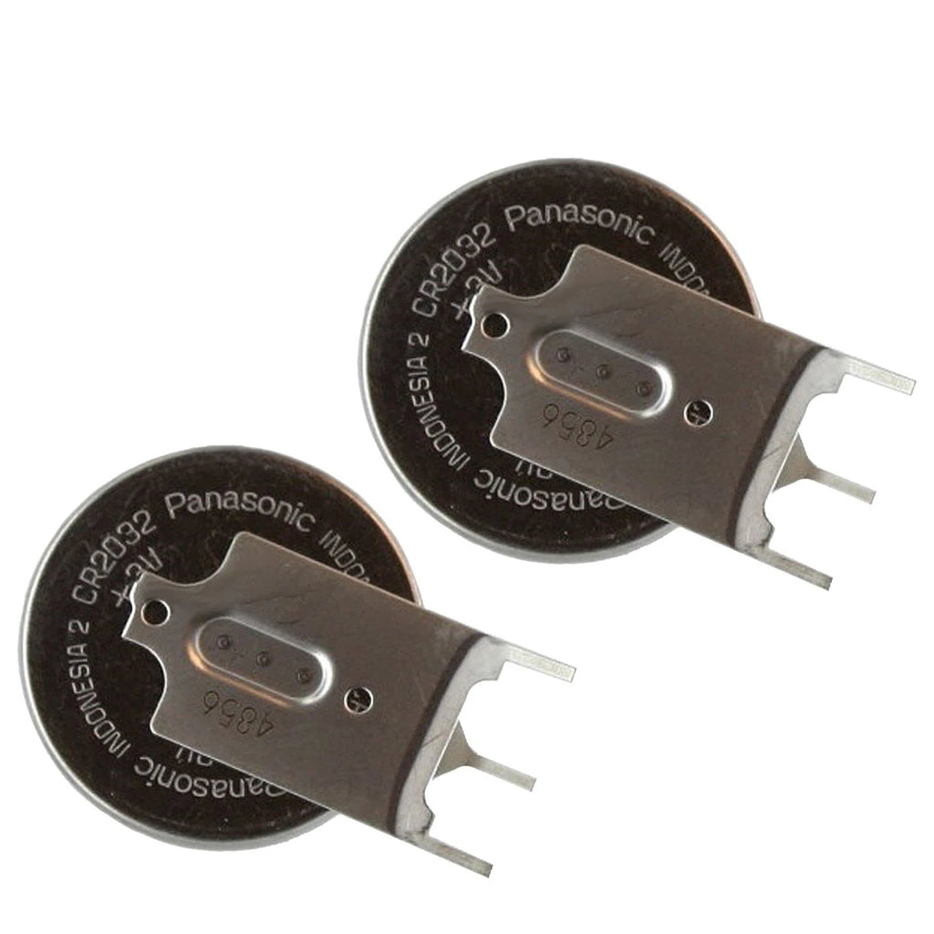 2x CR-2032/GVN 3V Lithium Coin Battery Horz 3 Pins Tab Internal RTC