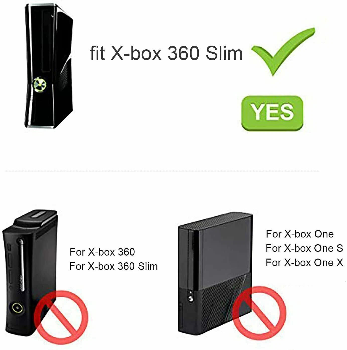 For Xbox 1 Power Supply Xbox One Series X/S Xbox 360 Slim Charger Adapter Dock