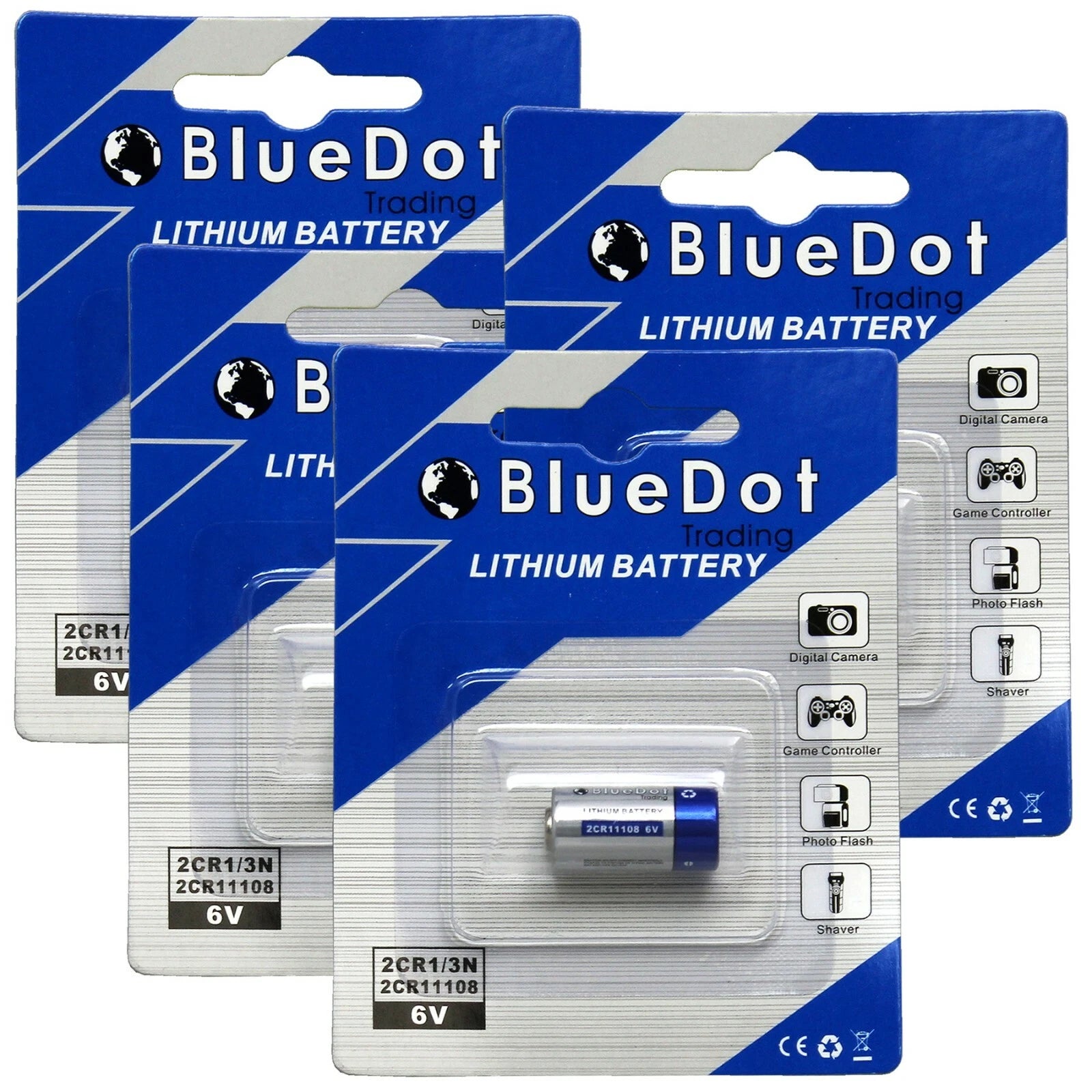 TOP QUALITY 4 Pcs 2CR1/3N Replaces 28L WC2CR13N 6-Volt Lithium Coin Batteries