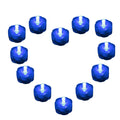 12 Pack Blue Submersible Waterproof Underwater Battery LED Tea Light~Wedding
