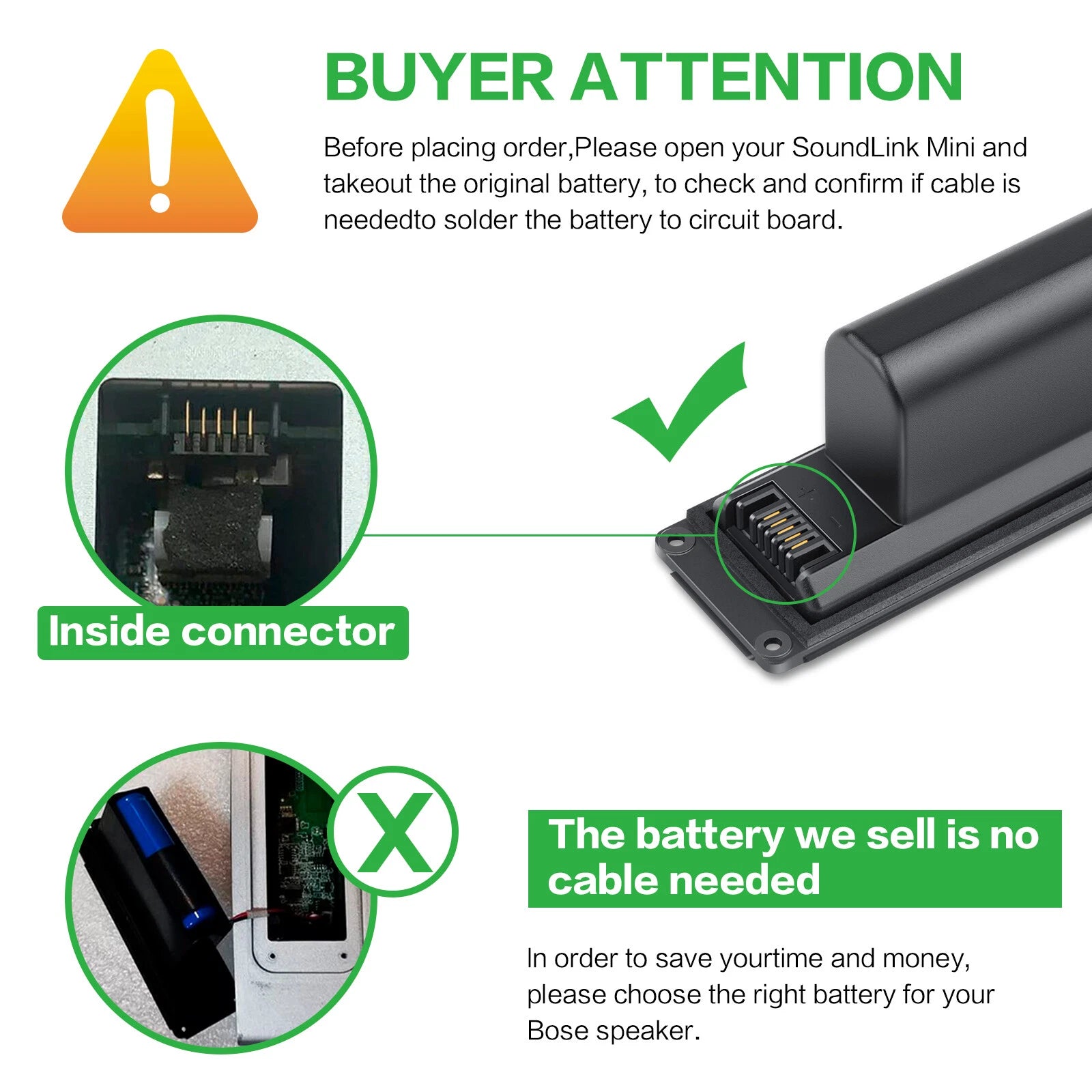 Battery for Bose Soundlink II III Speaker 330105 330107 359495 359498 404600