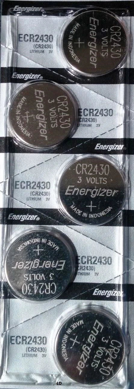 Energizer ECR2430 CR 2430 Lithium 3V Battery Braned New Authorized Seller