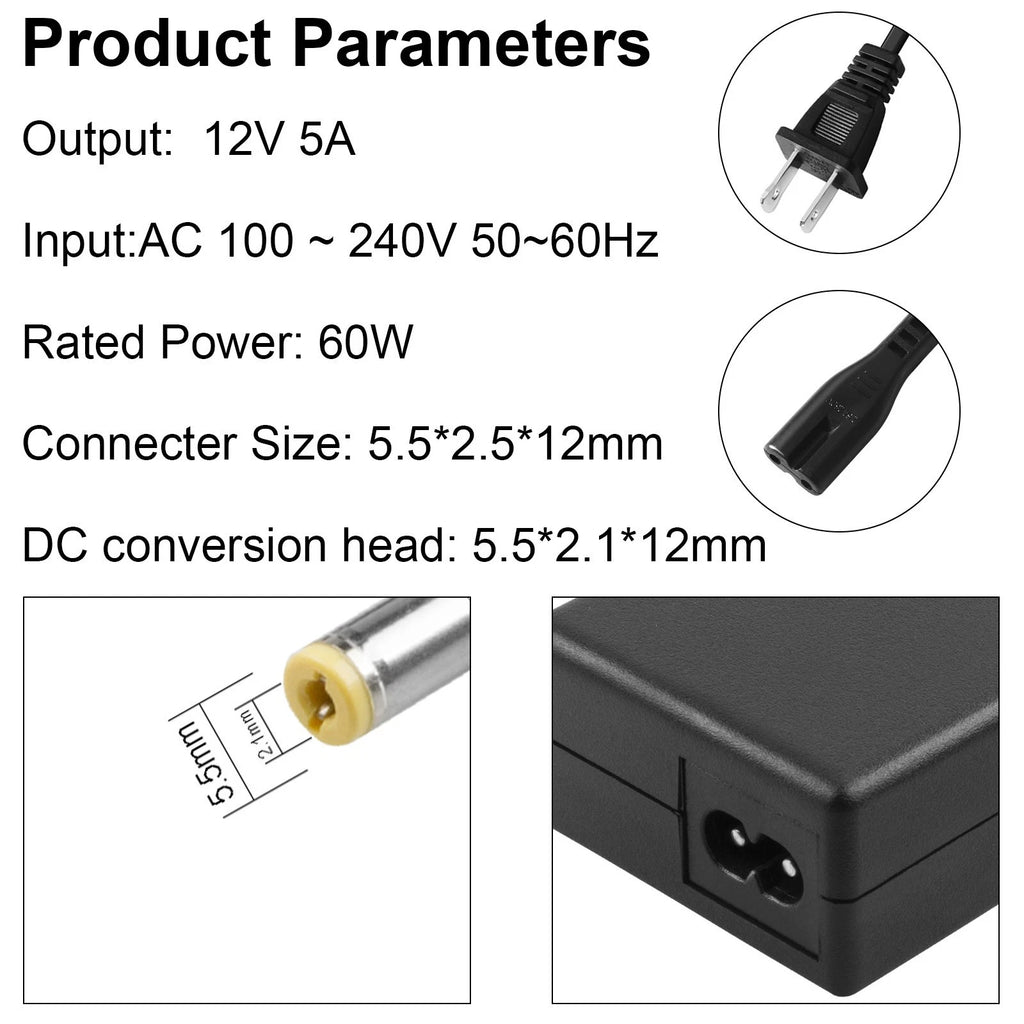8-Way Splitter Cable AC Adapter For Lorex ACC-U81 ACCU81 Security Camera Power