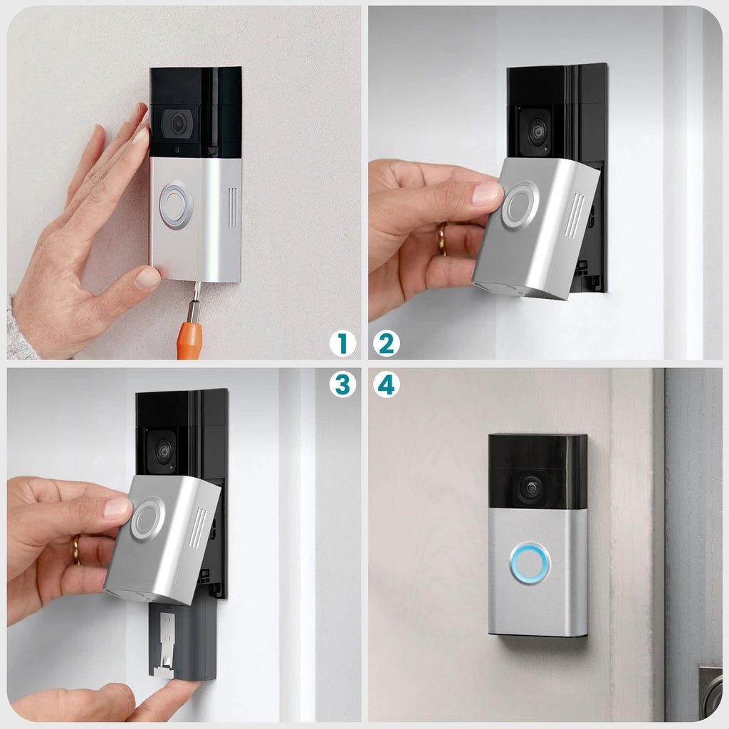 Rechargeable Battery Pack for Ring Video Doorbell 2 3plus 4 Spotlight Camera