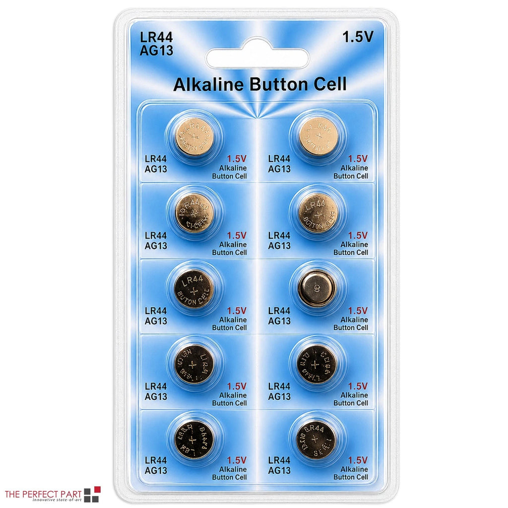 LR44 10 PACK LR44 AG13 A76 L1154 357 303 LED Button 1.5V Cell Alkaline Battery