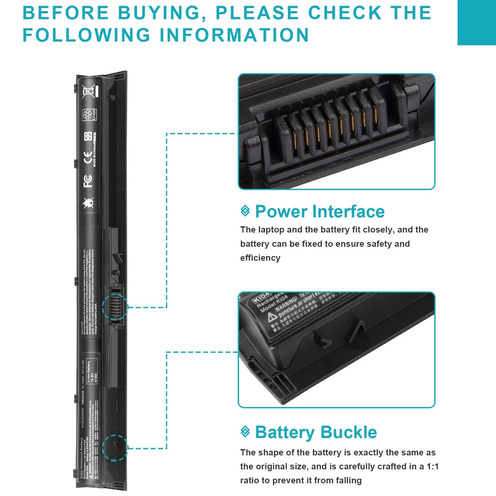Battery for HP Pavilion 17-G121WM 17-G122CY/G123CY 17-G122DS 17-G122NF 17-G122UR