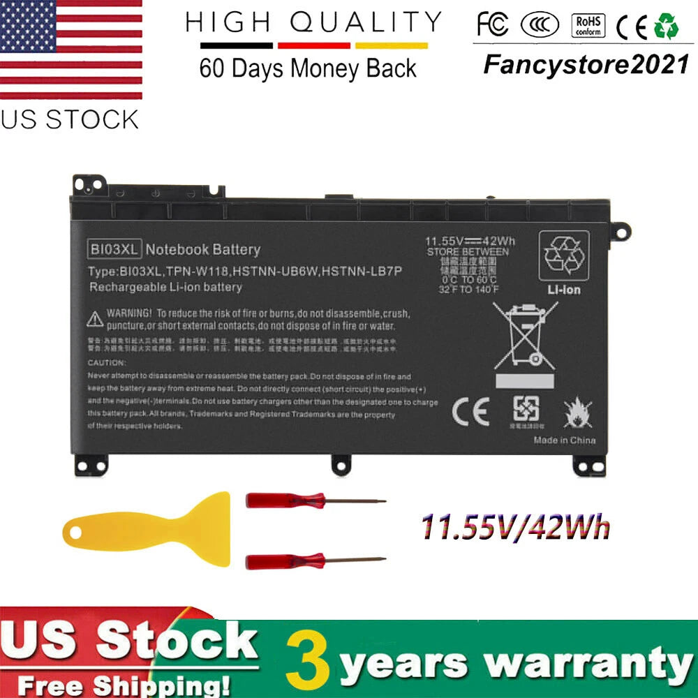 Battery For HP Pavilion x360 M3 B103XL Battery for TPN-W118 42Wh 844203-855