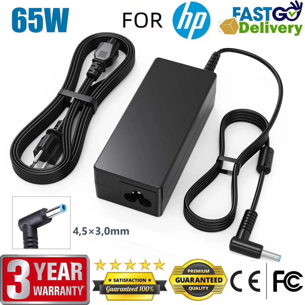 65W Adapter Laptop AC Charger for HP Pavilion 710412-001 blue tip 19.5V 3.33A US