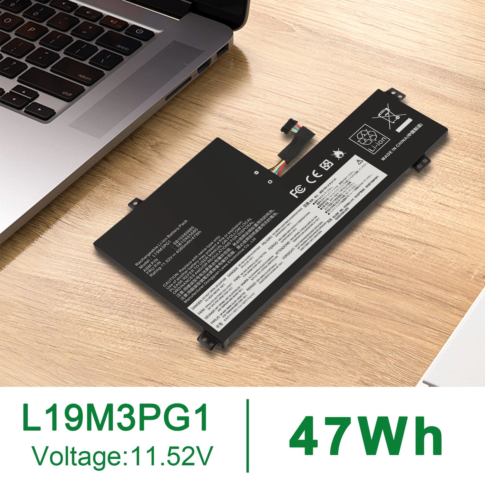 BATTERY FOR LENOVO 100E 300E CHROMEBOOK 2ND GEN L19L3PG1 L19C3PG1 L19M3PG1