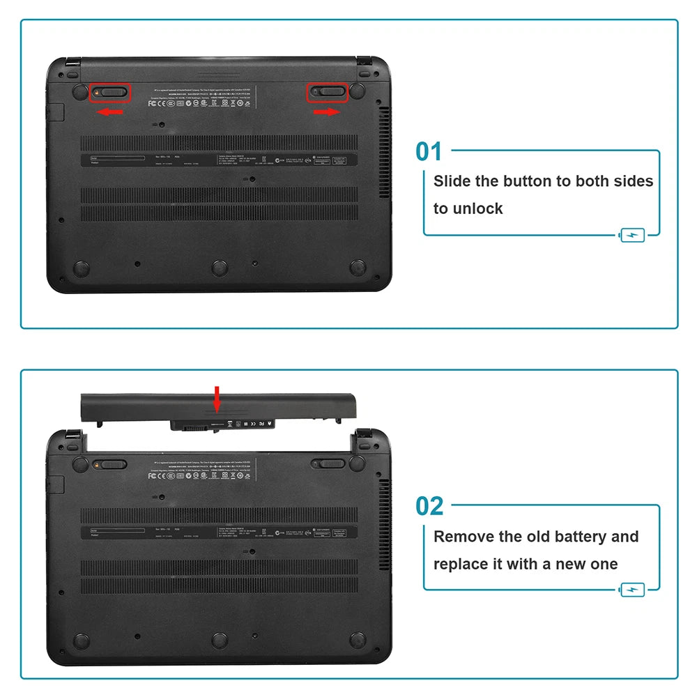?Replace With Spare 695192-001 For HP VK04 HSTNN-YB4D 15-B14 15-B142DX Battery