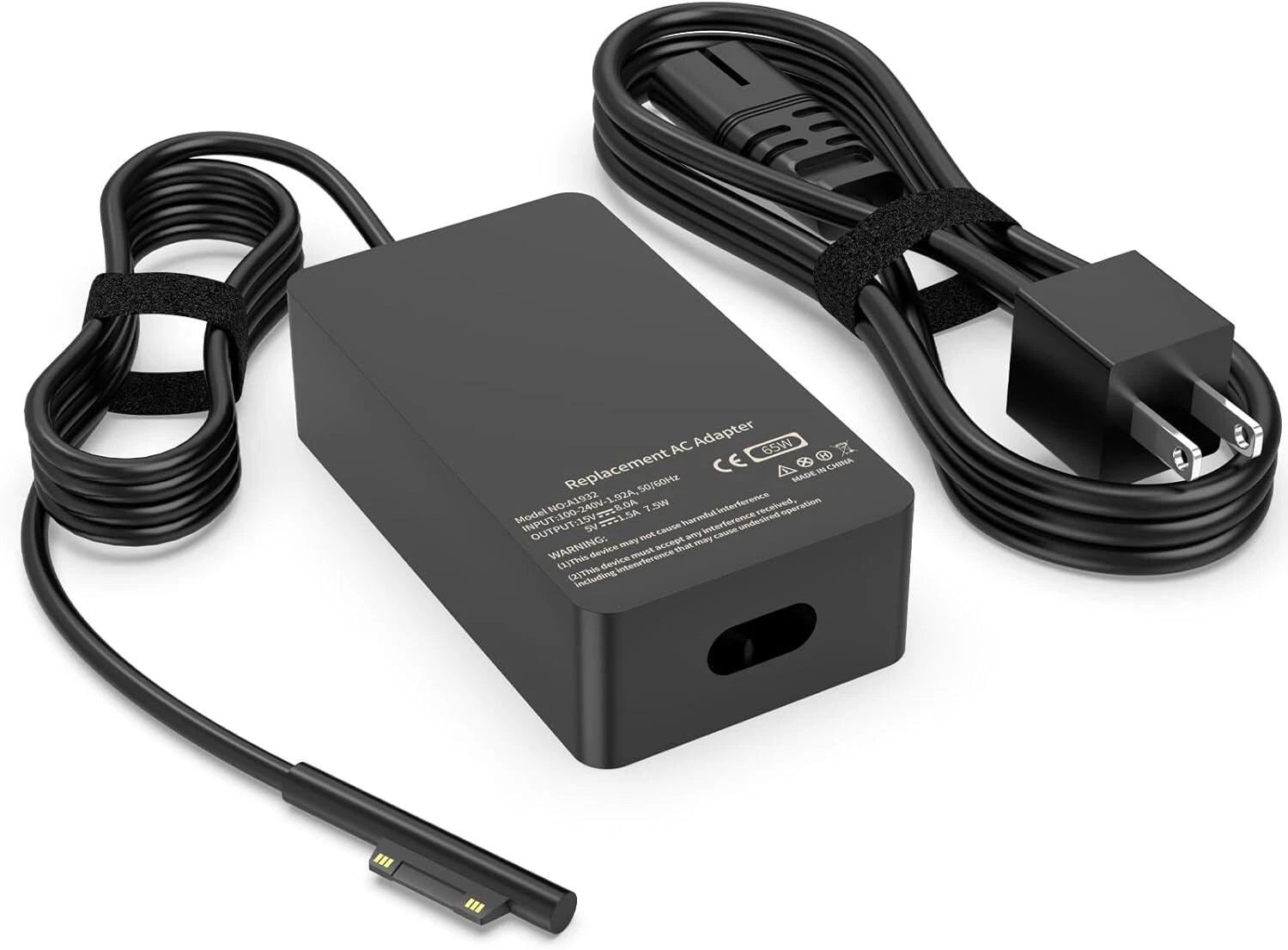65W 44W 1706 1950 1943 Charger Compatible with Microsoft Surface Pro 9 8 7+ 7 6