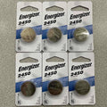 6 Pack New Fresh Energizer ECR2450 CR2450 BR2450 Lithium 3V Battery Exp 03/2032