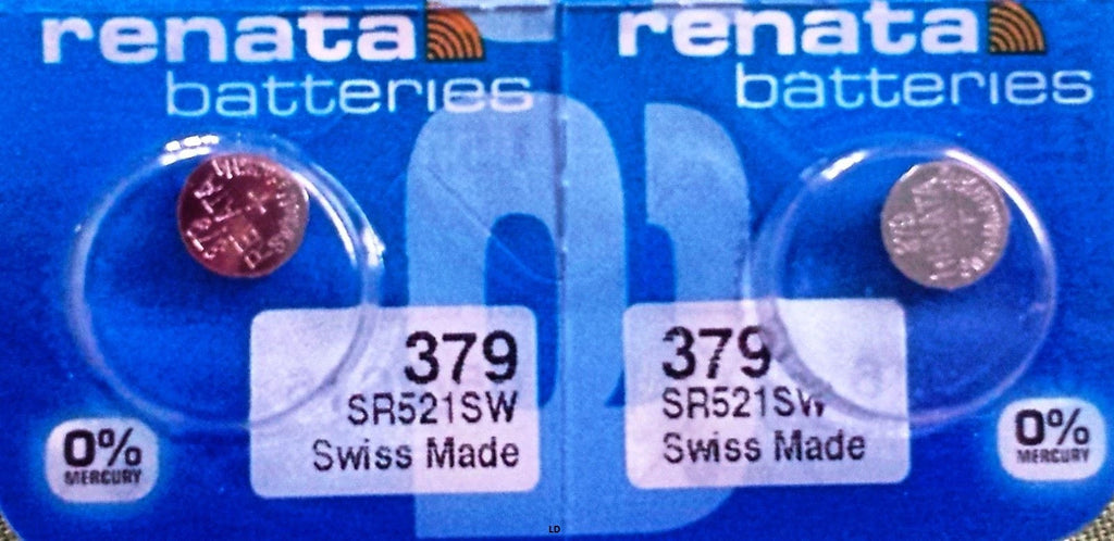 379 RENATA WATCH BATTERIES SR521SW New packaging Authorized Seller