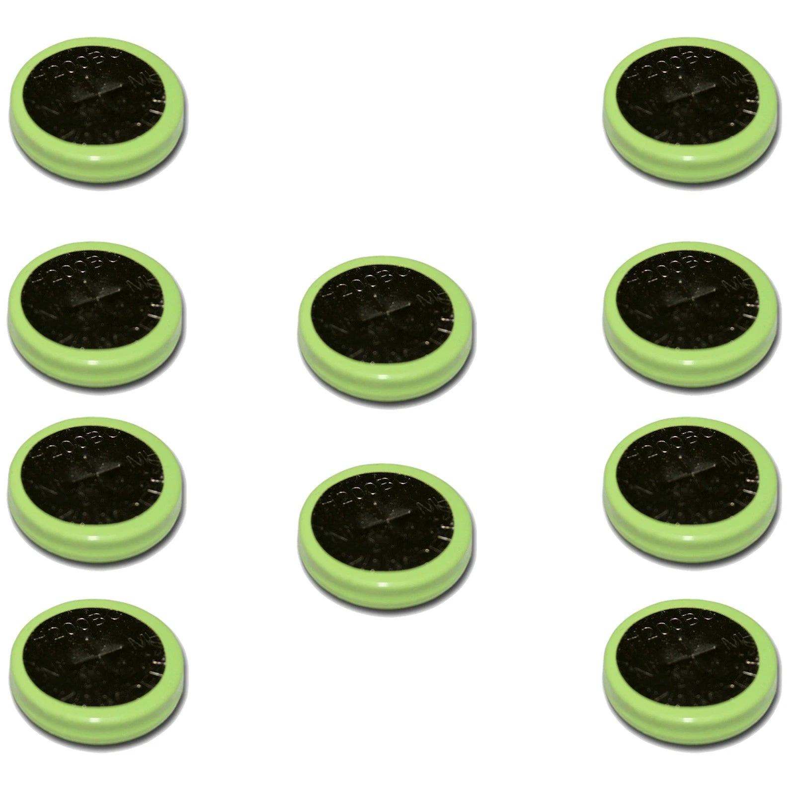 10pcs Rechargeable 1.2V 200mAh NiMH Flat Top Assembly Cell Battery