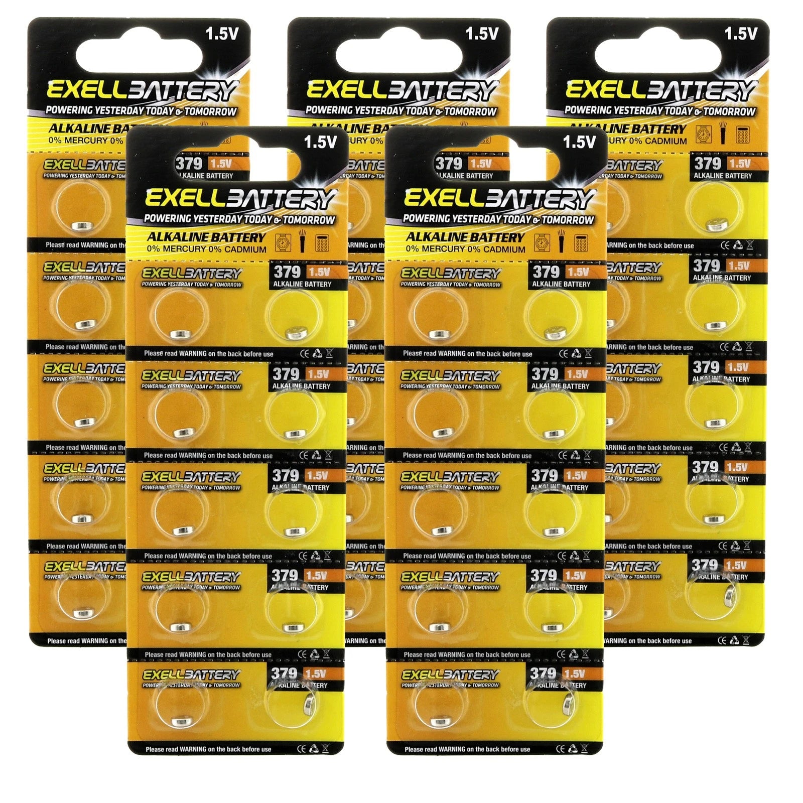 5x 10pk Alkaline 1.5V Watch Battery Compatible With AG0 SG521 379 SR521SW