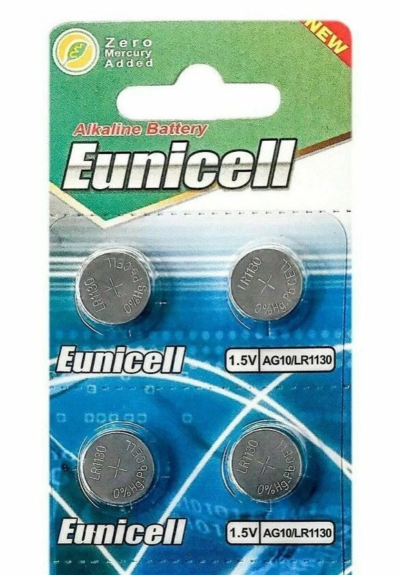 4 EUNICELL LR1130 AG10 189 L1131 389 V10GA 1.5 V BATTERY