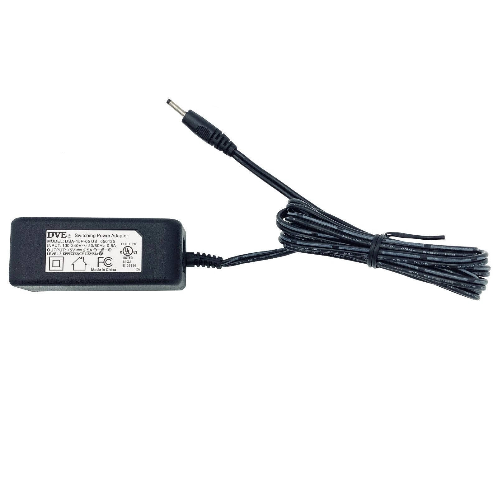 NEW Genuine DVE V-Infinity DSA-15-05 Wall Power Adapter 5V 2.5A Charger